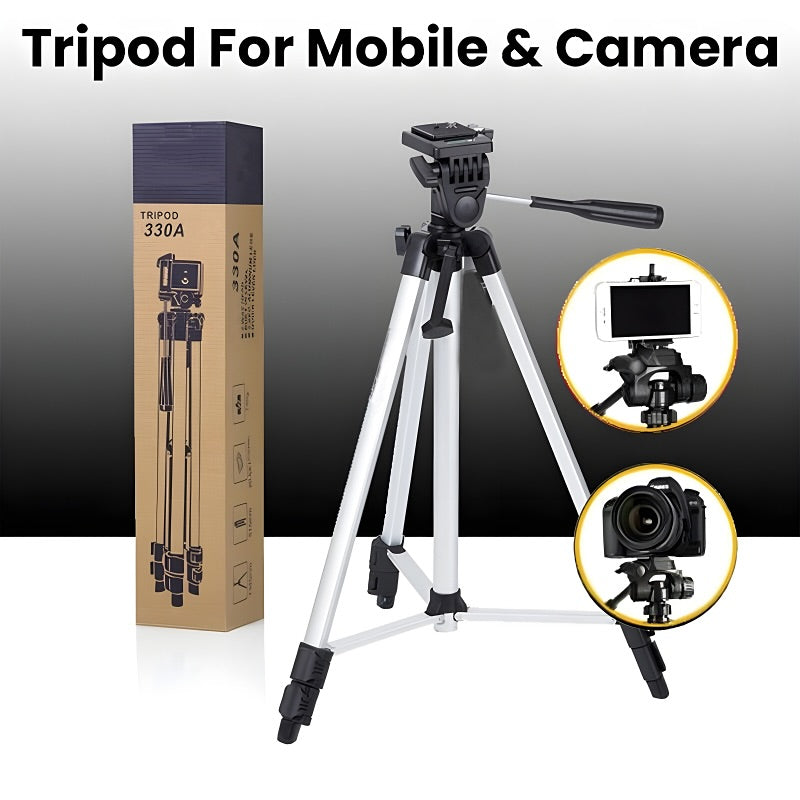 330A Professional Tripod Stand 5.5ft - Camera stand tripod – mobile stand Tripod ( Original)