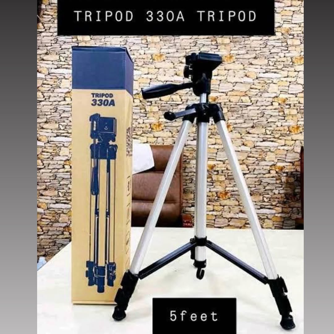 330A Professional Tripod Stand 5.5ft - Camera stand tripod – mobile stand Tripod ( Original)