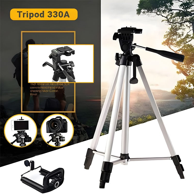 330A Professional Tripod Stand 5.5ft - Camera stand tripod – mobile stand Tripod ( Original)