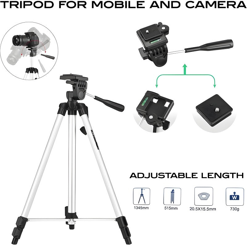 330A Professional Tripod Stand 5.5ft - Camera stand tripod – mobile stand Tripod ( Original)