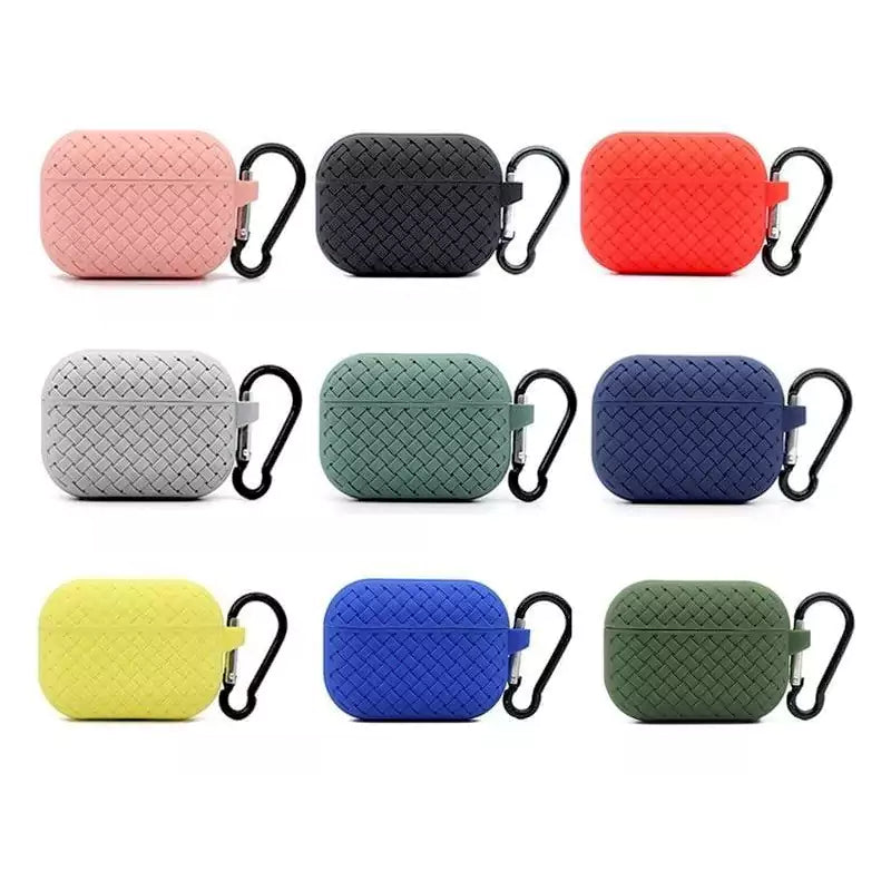 Air pods pro2 Silicone Case with Lanyard in Woven Pattern