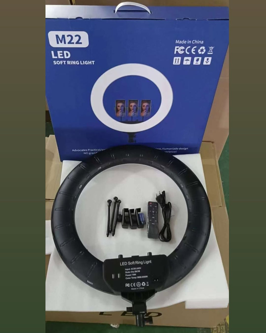 56cm LED Soft Ring Light – 22 Inch (Professional Use)