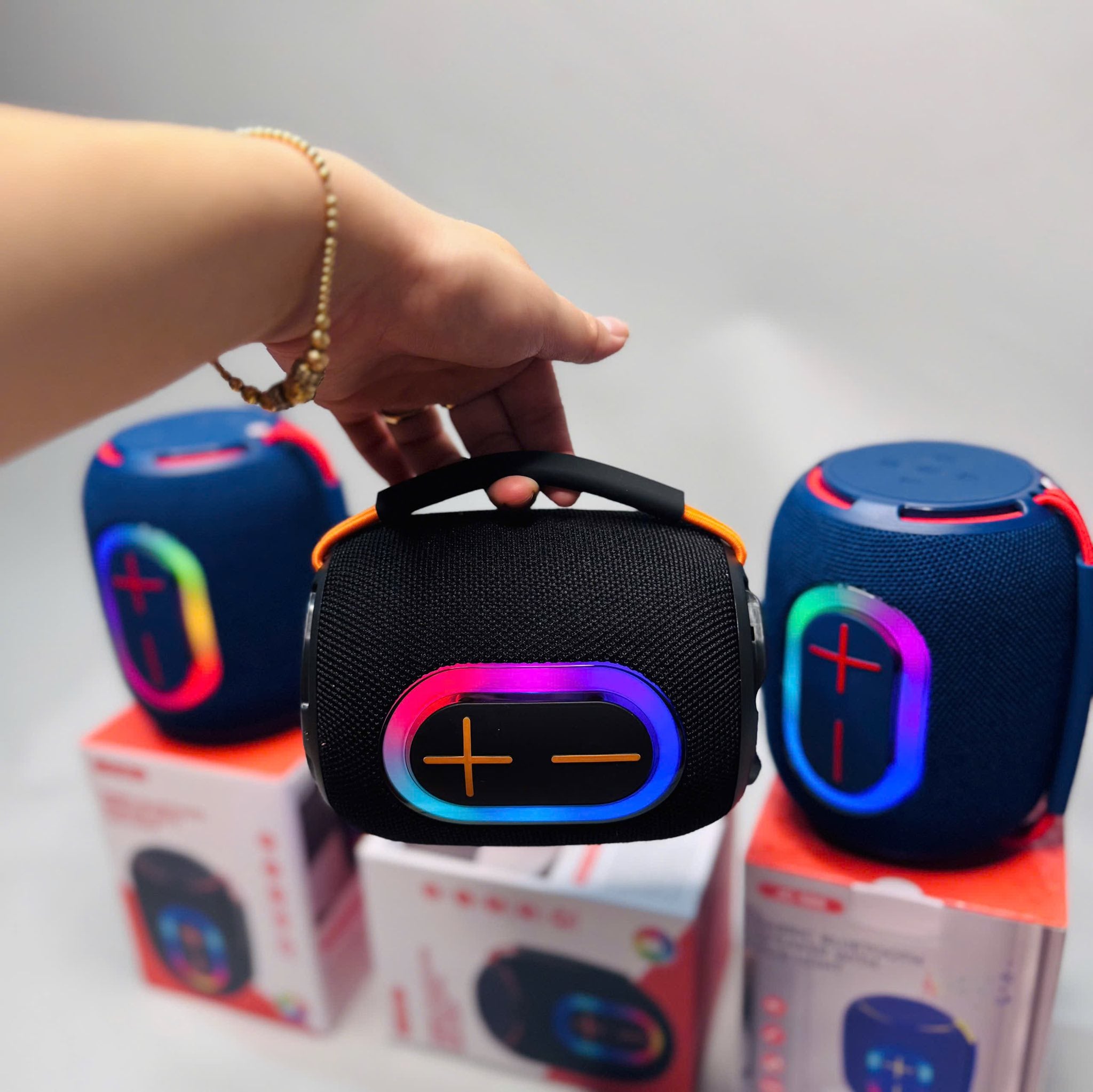 JC-580 Original Quality Speaker Heavy Sound RGB Lights.