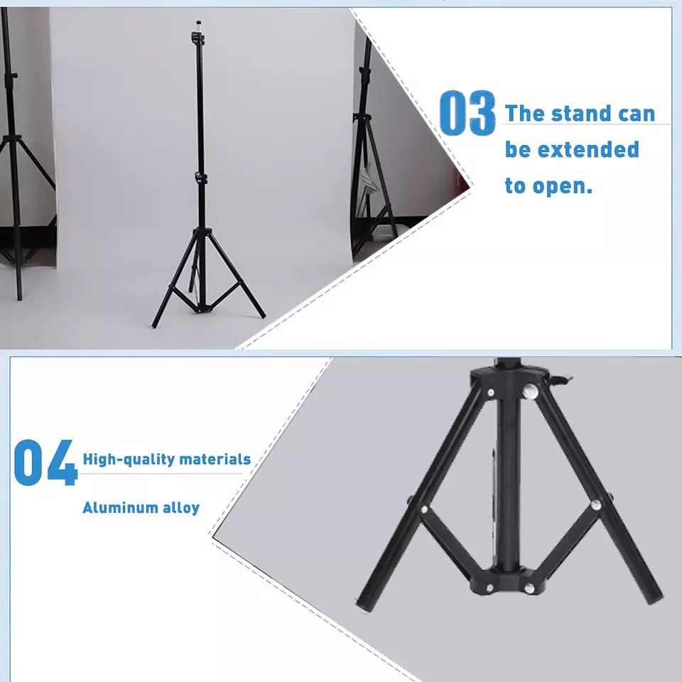 7ft Heavy Metal Tripod Stand for Selfie Ring Light (High Quality – Original)