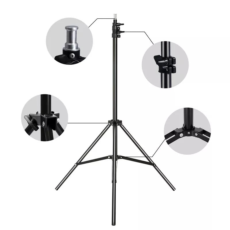7ft Heavy Metal Tripod Stand for Selfie Ring Light (High Quality – Original)