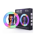 MJ33 33cm 13-inch RGB LED Ring Light with Phone Clip