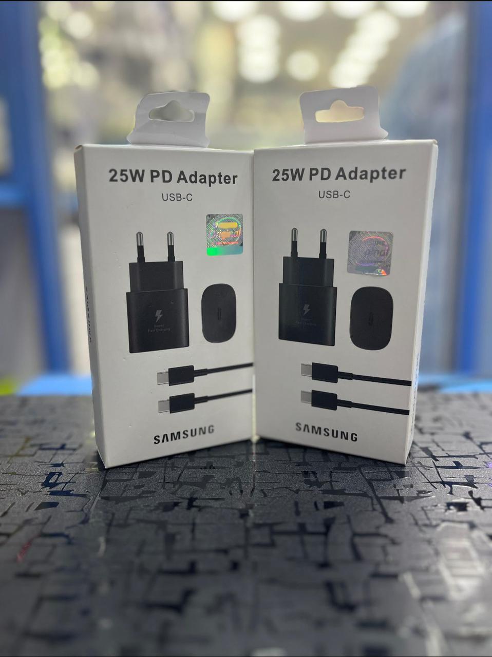 Samsung 25W PD Adapter with USB C to USB C Cable
