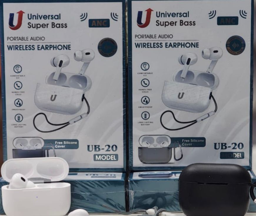 UB 20 AirPods Pro 2 White with Pouch