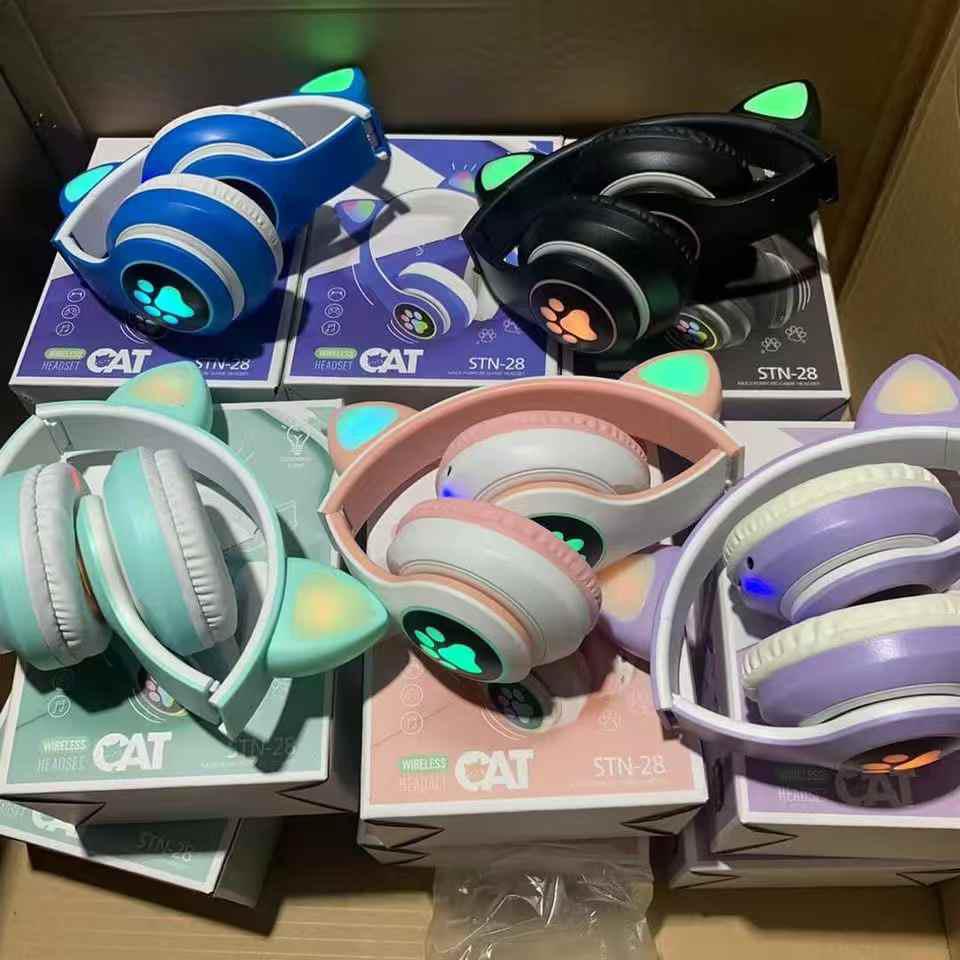 STN28 Girls Wireless Cat Headphone
