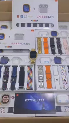 I20 Ultra Max Suit Smart Watch 10 in 1 Box with AirPods