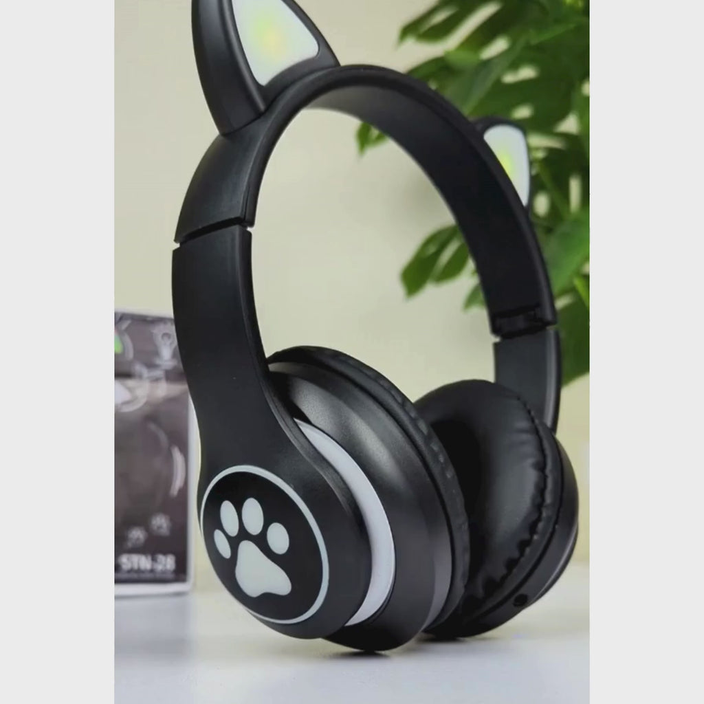 STN28 Girls Wireless Cat Headphone